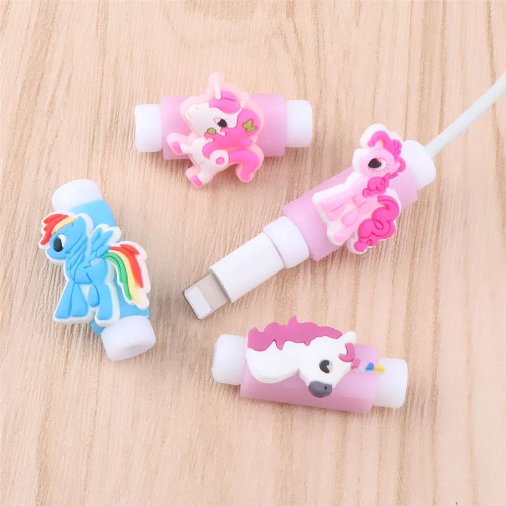 

10PCS Cute USB Cable Protectors Cartoon Earphone Protector Cable Bite Organizer For iPhone Charging Data Line Cord Protective