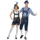 Экипировка Lederhosen костюм для немецкого фестиваля Октоберфест, баварское пиво, для мужчин, женщин, для горничной, костюмы для пар