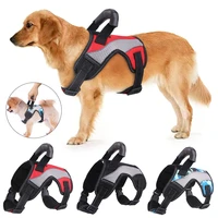 dog harness mesh breathable adjustable pet harness for dog vest outdoor walking dog supplies pets cat traction rope leash d30