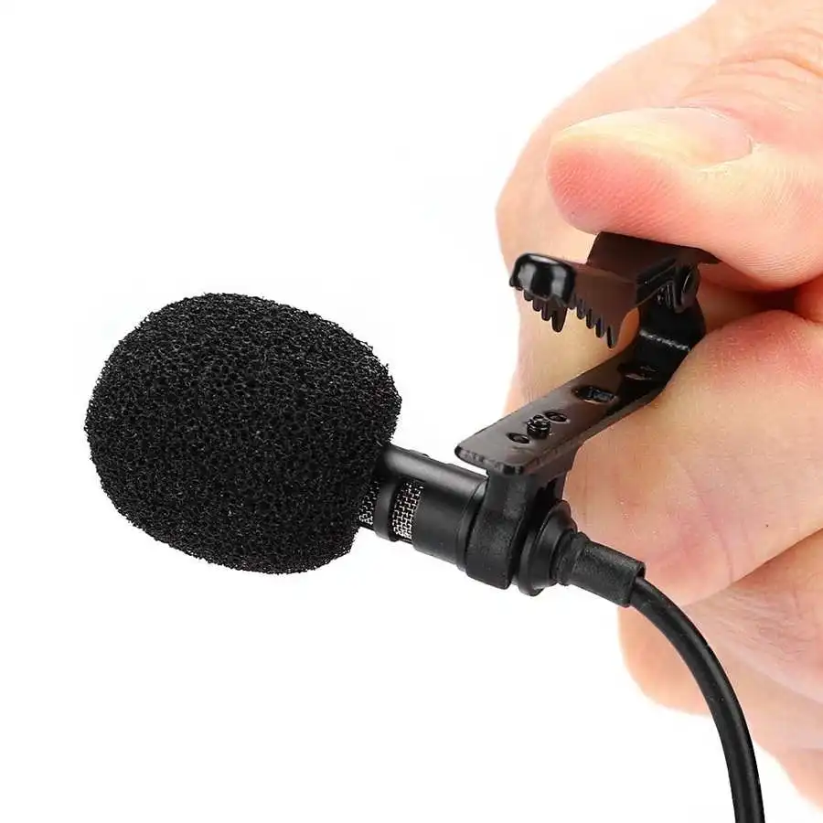 Мини-петличный микрофон 3 5 мм металлический с креплением на лацкан для телефона