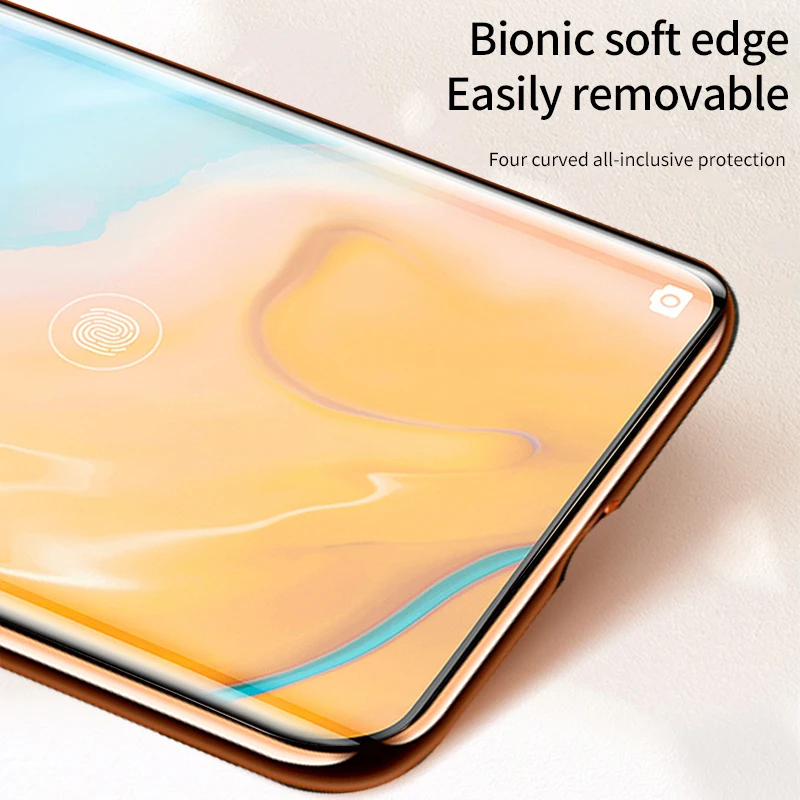 Оригинальный чехол для телефона из воловьей кожи huawei P40 Pro с золотым покрытием 360