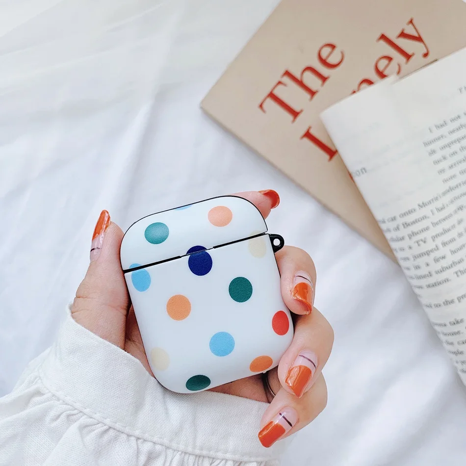 Big Dot Чехол для AirPods, роскошный мраморный Корпус Раковины, чехол для наушников Airpods 2/i10/i11 TWS, Мягкий силикон IMD, защитный чехол - Цвет: Big Dot