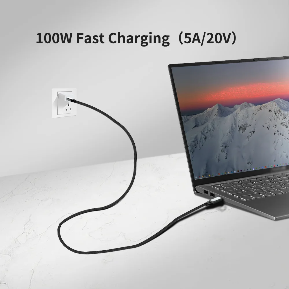 thunderbolt 3 cable 1 5m 40gbps pd 100w usb4 thunderbolt 3 male cable 5k or dual 4k type c to type c cable for macbook pro free global shipping