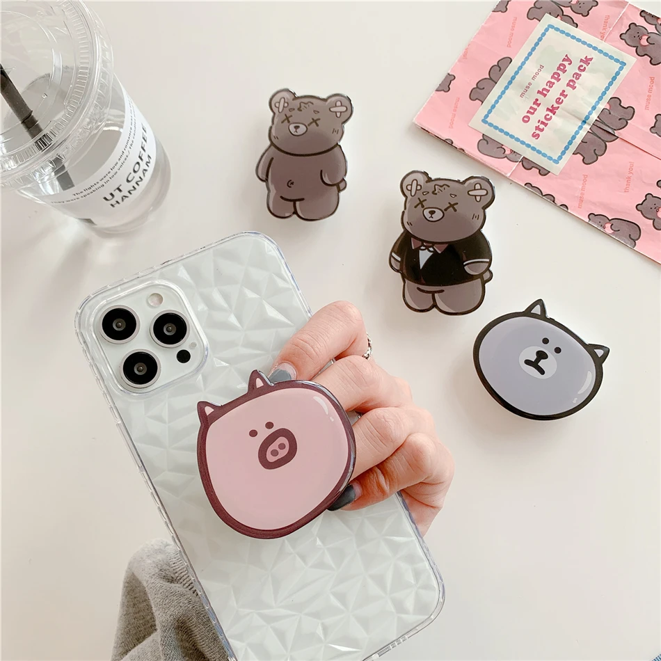 Популярный милый 3D корейский мультяшный медведь собака кошка Универсальный