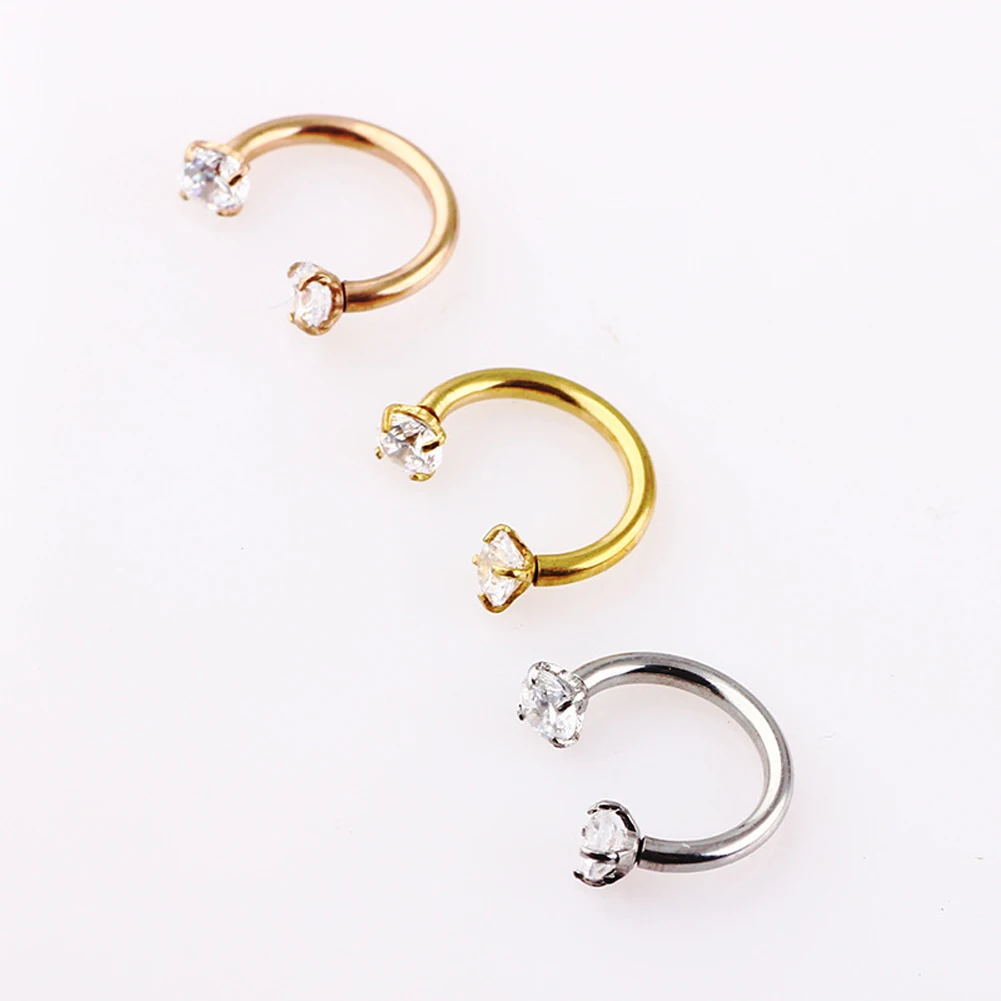 

Кольцо для пирсинга женское, милое Ювелирное Украшение для перегородки хрящевой перегородки, для пирсинга носа
