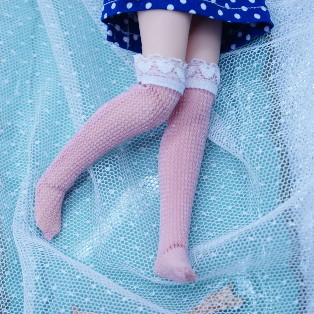 3 пары носков для кукол длинные носки ручной работы 1/6 BJD Blyth Azone аксессуары