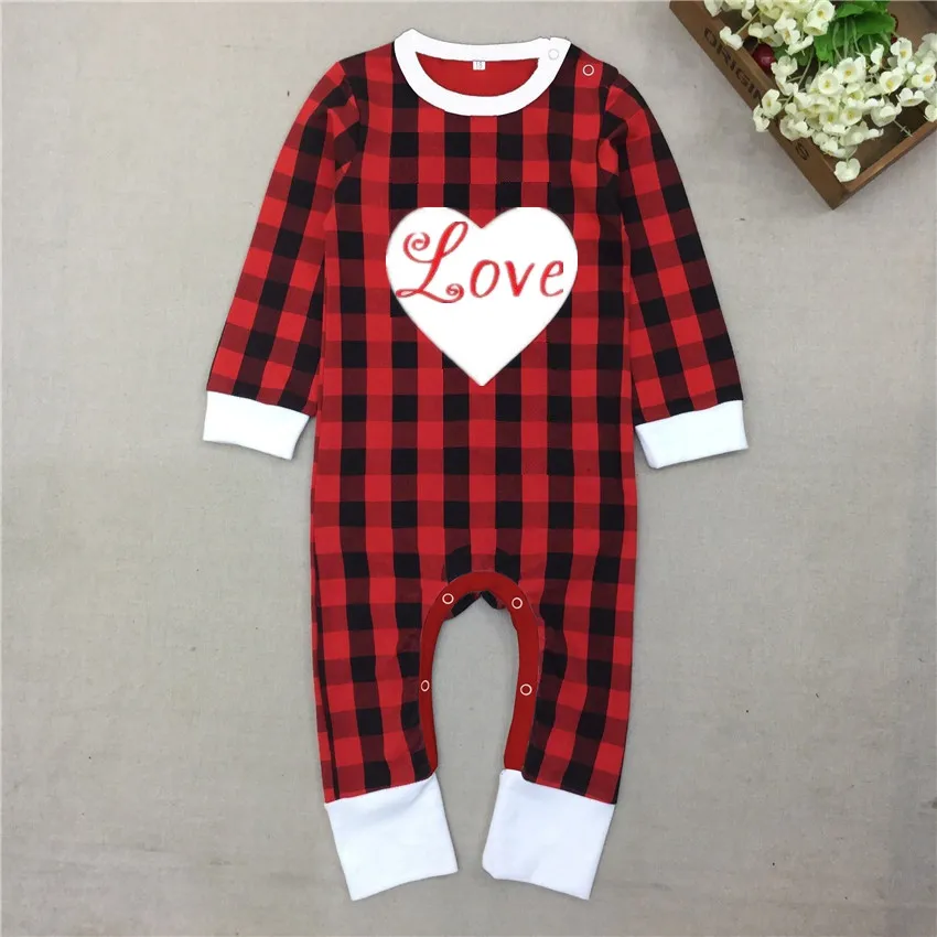 Рождественский комбинезон для маленьких мальчиков и девочек Зимняя Красная