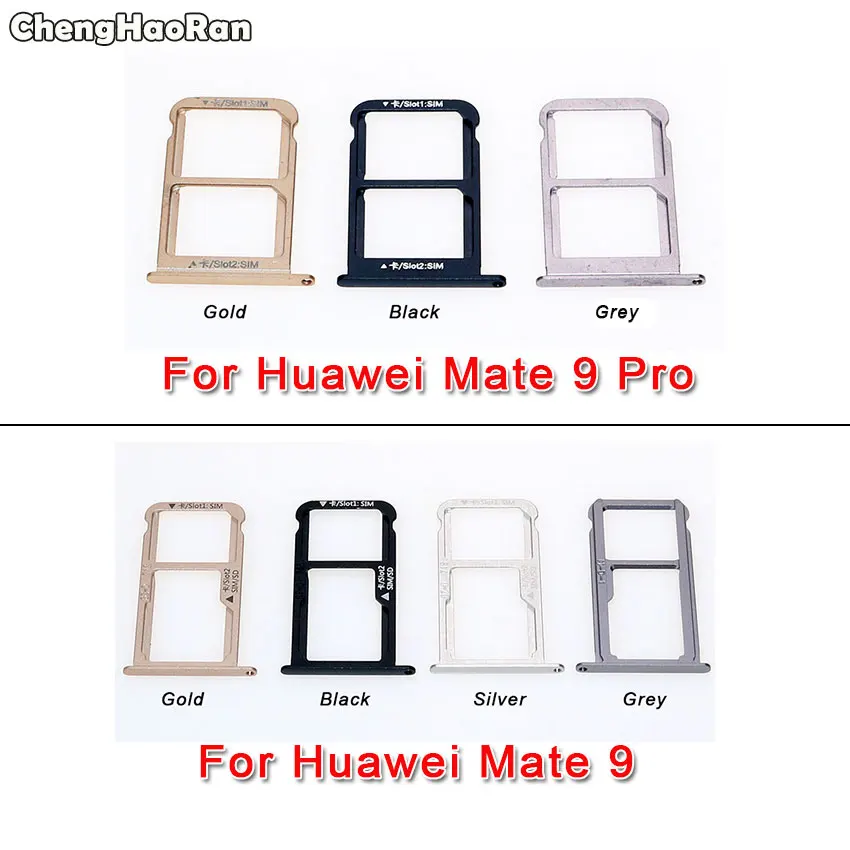 ChengHaoRan для Huawei Mate 9/Mate 9 Pro 9Pro SIM карта лоток и / Micro SD слот карты держатель адаптер