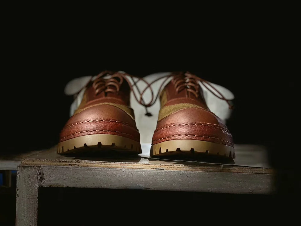 Дизайнерские высококачественные стильные ботинки ручной работы из натуральной