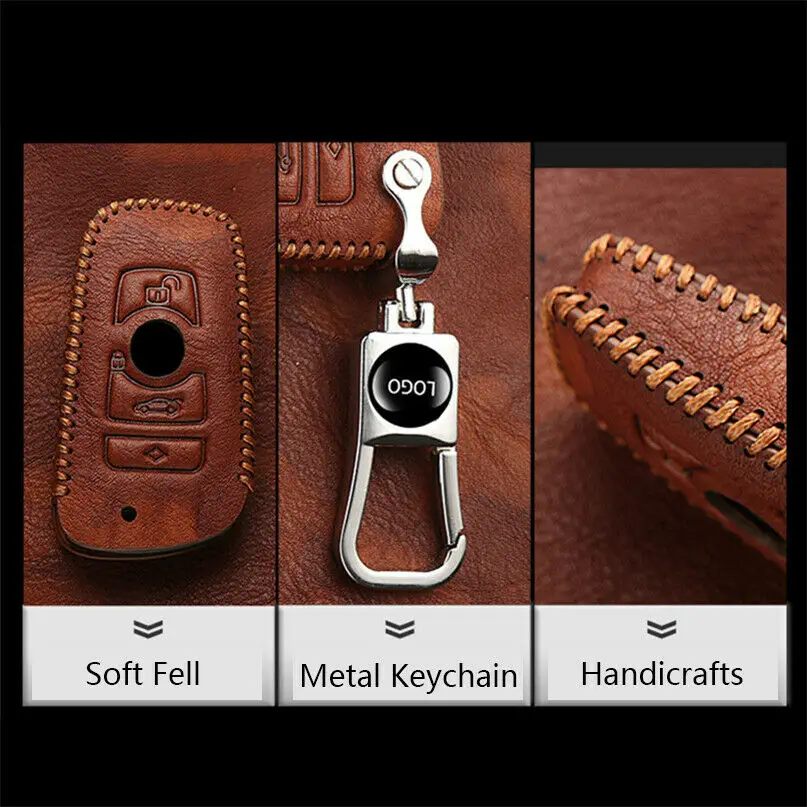 Чехол из воловьей кожи в стиле ретро для автомобильного ключа чехол с модным