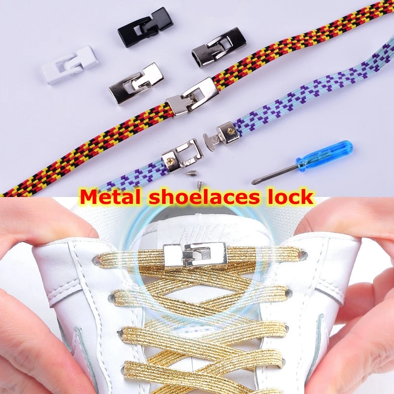 Модные яркие металлические шнурки крестовая Пряжка аксессуары металлический