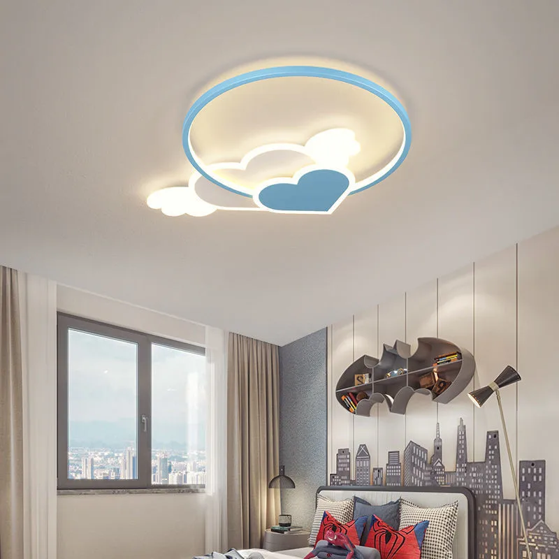 

Acrylic LED Ceiling Lights Pink Blue Heart Indoor Lighting LOVE Ceiling Lamp for Children Room Kids Room Bedroom Home Decorative