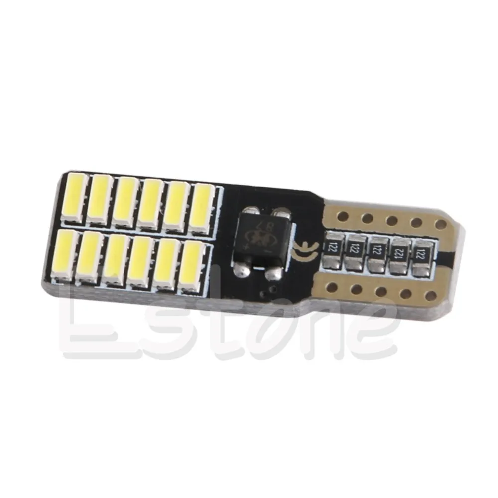 1 шт. белый 24 SMD 4014 светодиодный светильник Лампы Canbus без ошибок 194 W5W