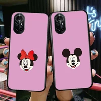 minnie mouse 2021 clear phone case for huawei honor 20 10 9 8a 7 5t x pro lite 5g black etui coque hoesjes comic fash design