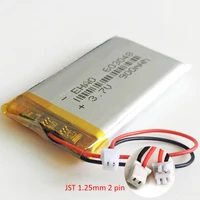 3 7v 900mah lithium polymer lipo rechargeable battery with jst 1 25mm 2pin connector 603048 for mp3 mp4 gps bluetooth camera