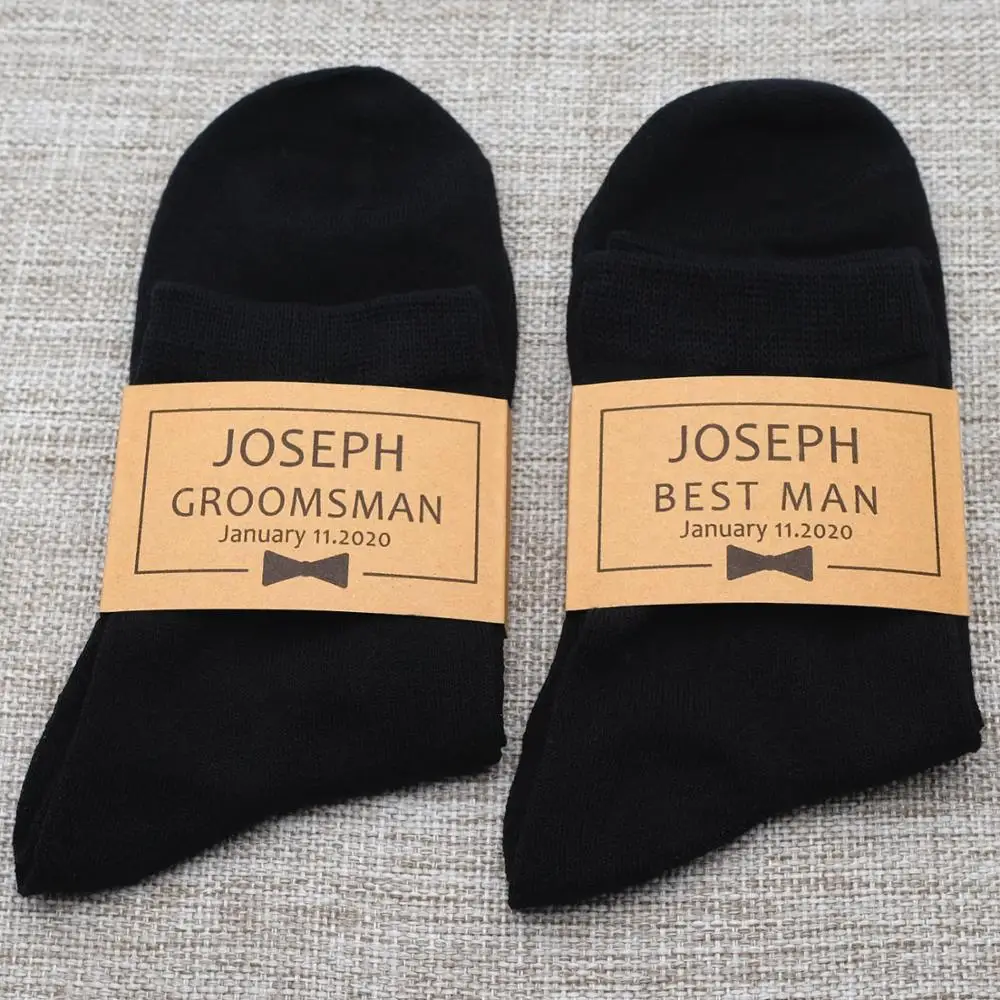 

Personalized Groomsmen Socks,Custom Sock Labels,Wedding Socks,Groom,Best Man,Groomsman Gift,Wedding Favours
