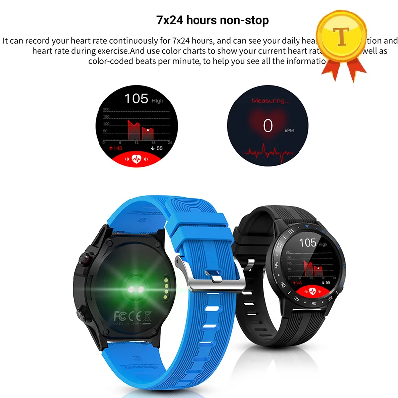 

Смарт-часы с сенсорным экраном 2020, GPS, Bluetooth, функция вызова, фитнес-трекер с точным пульсометром, тонометром