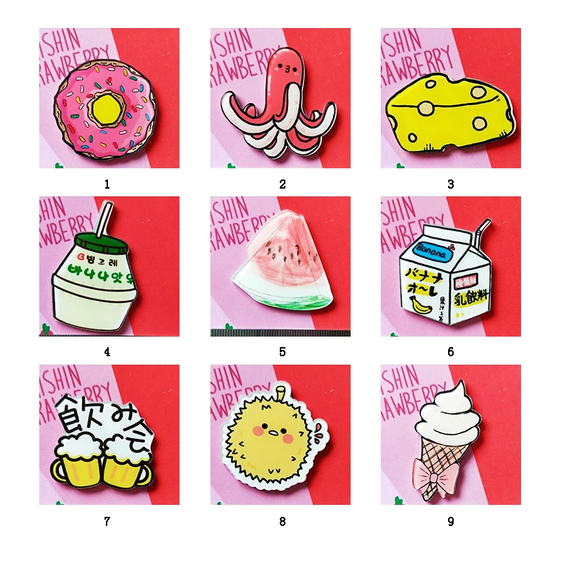 Рождественский мультяшный Снэк пончик молоко напитки мороженое масло колбаса