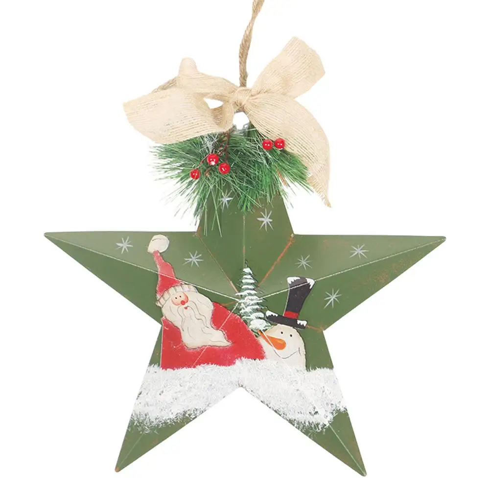 

Рождественская звезда, подвеска, Рождественский Декор из кованого железа, звезда для входной двери, крыльца, дома, окна, стены, фермерского д...