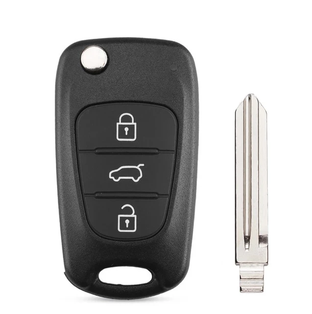 Чехол KEYECU для дистанционного ключа с 3 кнопками Kia Soul Cerato Koup Sportage Rio Sorento 2010 2011 2012 2013