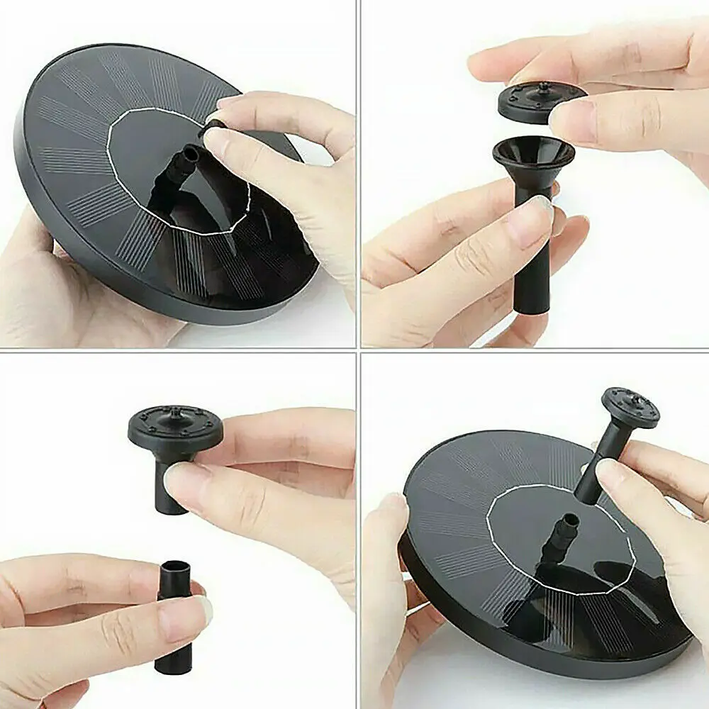 Миниатюрный садовый фонтан на солнечной батарее декоративная плавающая