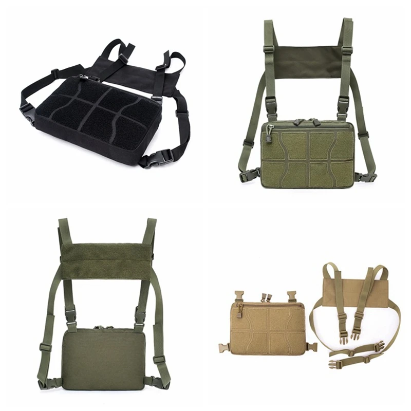 

Tactical Military Chest Rig Bag Molle Army Outdoor Waterproof Adjustable Fishing Hunting Camping Nylon Backpacks Rifle Gun Case