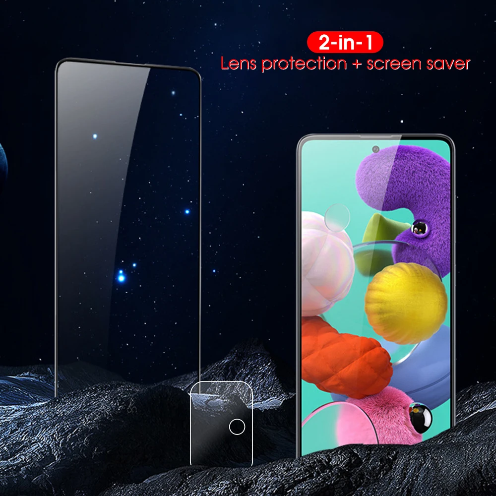 Пленка для фронтальной камеры 2 в 1 с полным покрытием пленка защиты экрана