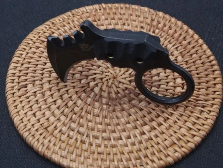 В один конец света дьявол мини Коготь Karambit Ножи AUS-8 лезвие Тактический карманный
