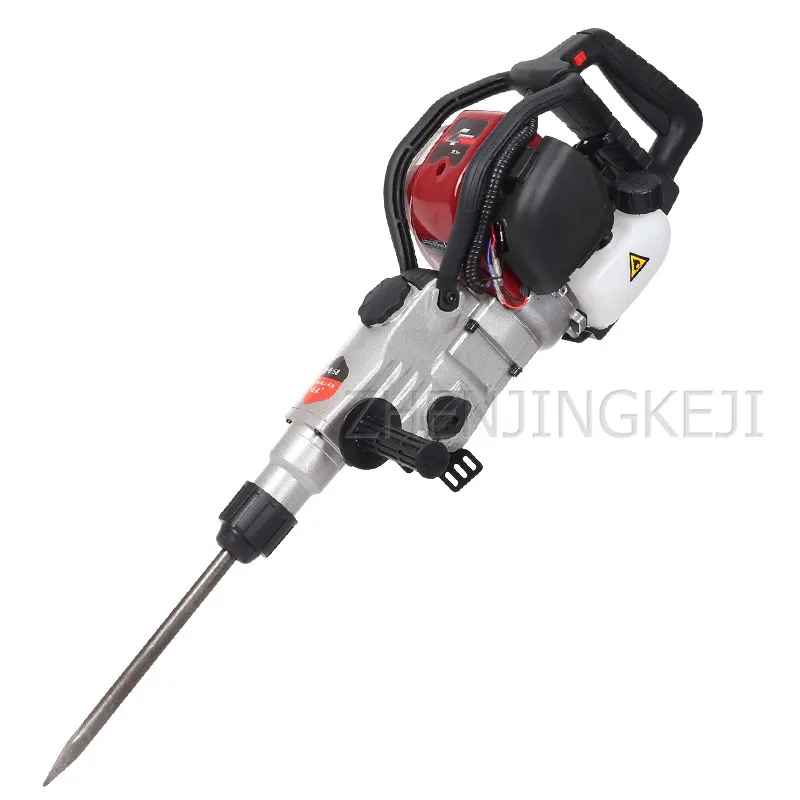 

Four-stroke Gasoline Driller Dual-use Rock Drilling Impact Drill Broken Stone Petrol Pickaxe Concrete Rock Electric Hammer Tools