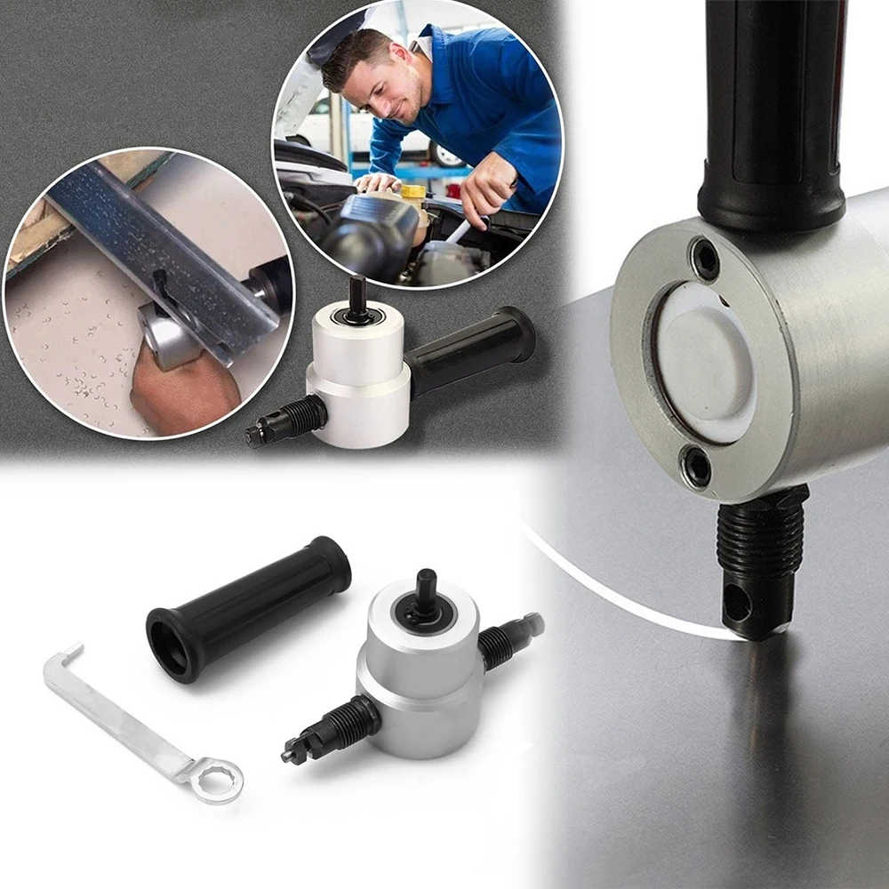 Двухголовочный Ниблер для резки металла пила резак инструмент сверления