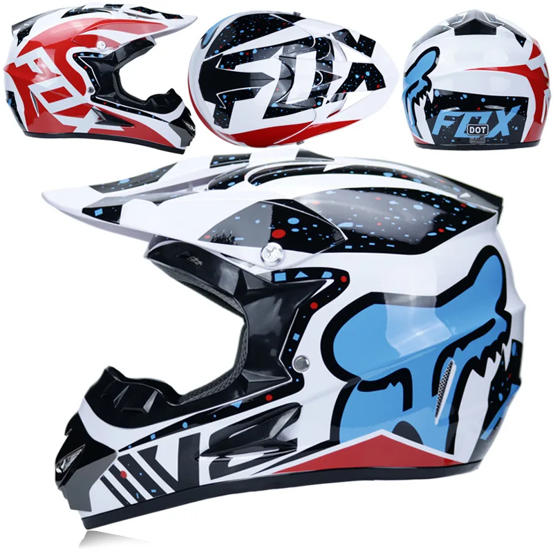Гоночный Кроссовый мотоциклетный шлем DOT Casque Moto Capacete Moto Casco бездорожье полное лицо винтажный Кроссовый шлем для женщин 3 подарка