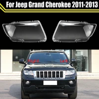 car front protection case shell transparent headlight housing lens glass cover lampshade for jeep grand cherokee 2011 2012 2013