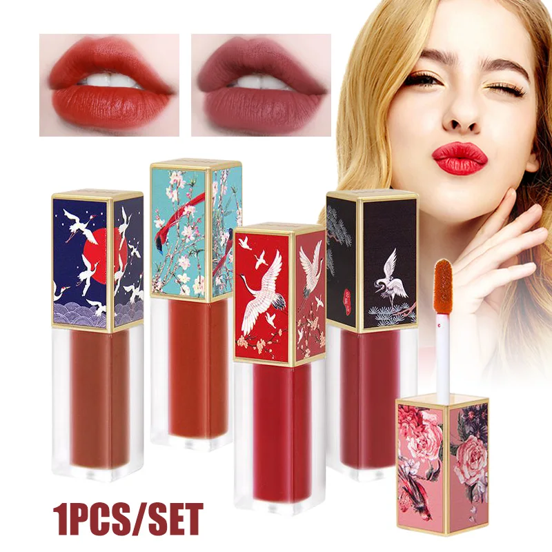 Лучший Ретро стиль Увлажняющий блеск для губ гладкий матовый Жидкость цвета