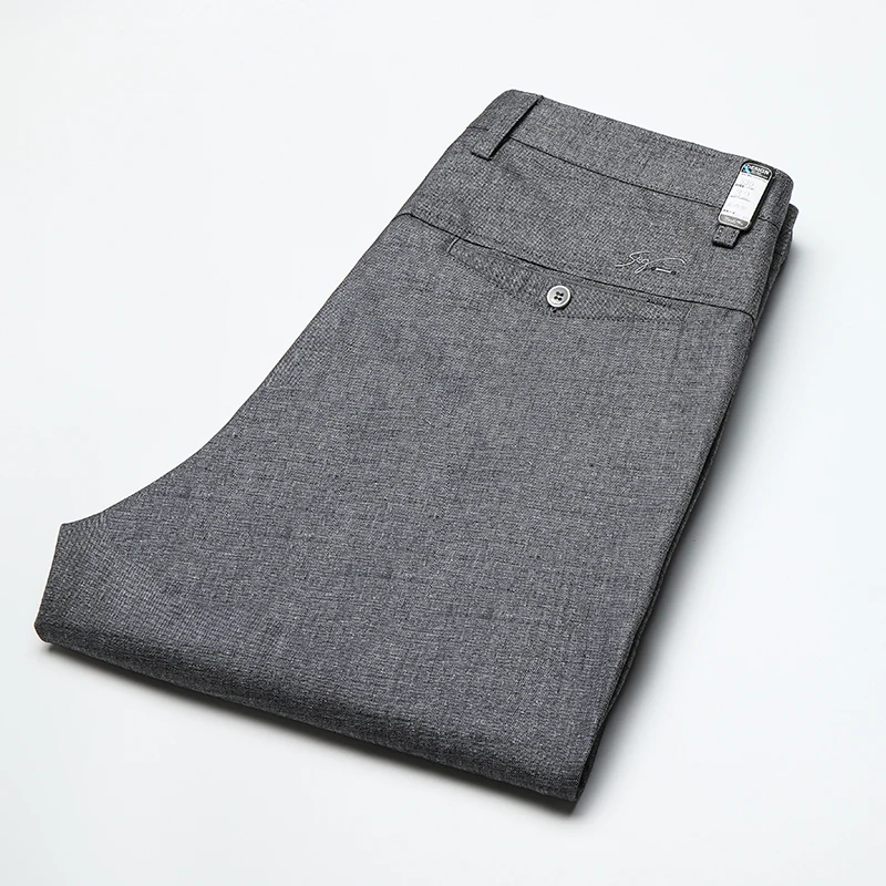 Брюки мужские стрейчевые Классические деловые повседневные свободные прямые