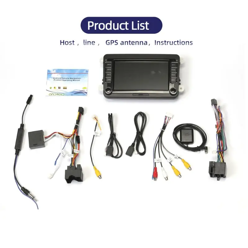 

1 Set 7-inch Touch Screen Car Bluetooth MP5 Player GPS Navigation Integrated Host 4 Core Vehicle Car FM Radio Player