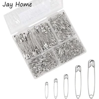 550pcs sewing safety pins 5 sizes stainless steel fabric clothing safety pins for diy crafting jewelry making sewing accessories