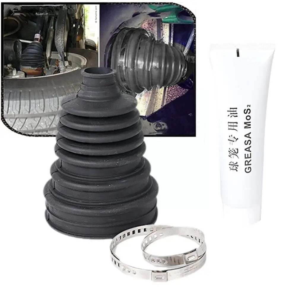 

Universal Silicone Constant Speed CV Boot Joint Dust Universal Joint Car Clamp Kit Accessories Cover CV Round Ball Boot M8B6