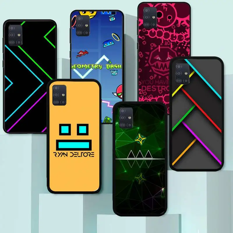 

Hot game Geometry Dash Phone Case for Huawei honor 7A 8X 8s 9 9X 10 10i 20 30 Play lite pro s Fundas cover