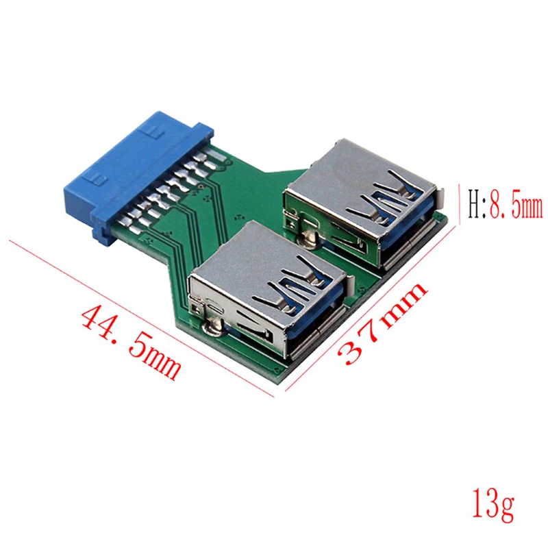 Внутренняя Материнская плата с 2 портами USB 3 0 разъем Мама на 20 контактов мама
