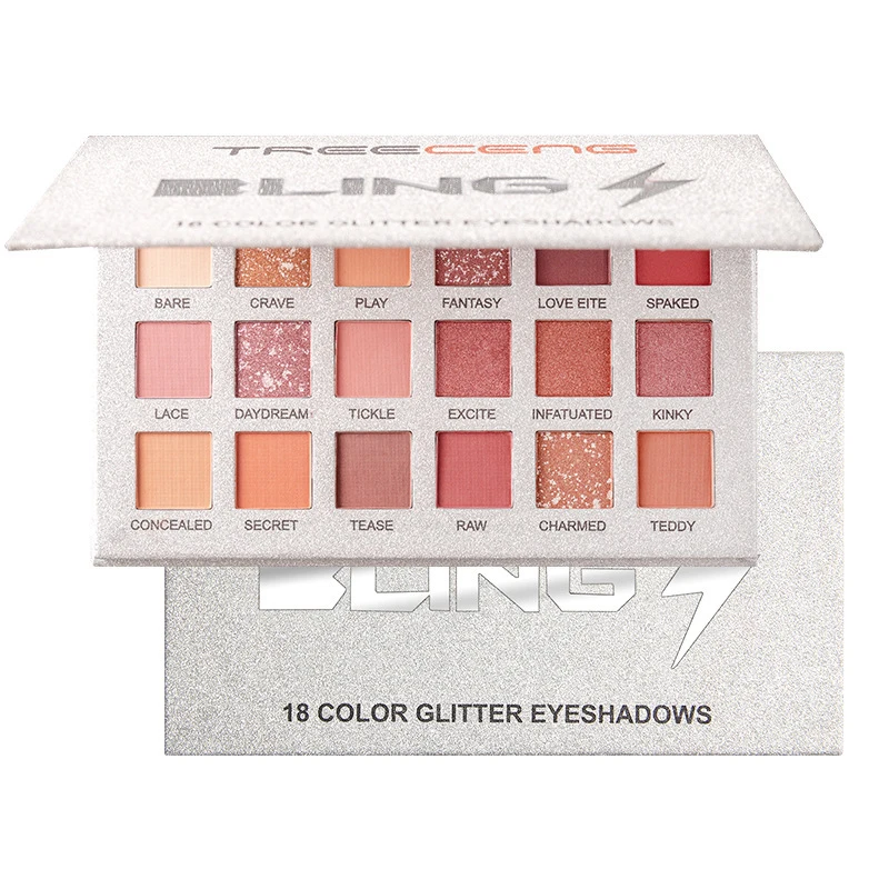 Палетка теней для век в стиле пустыни и неба глиттер с блестками жемчужинами