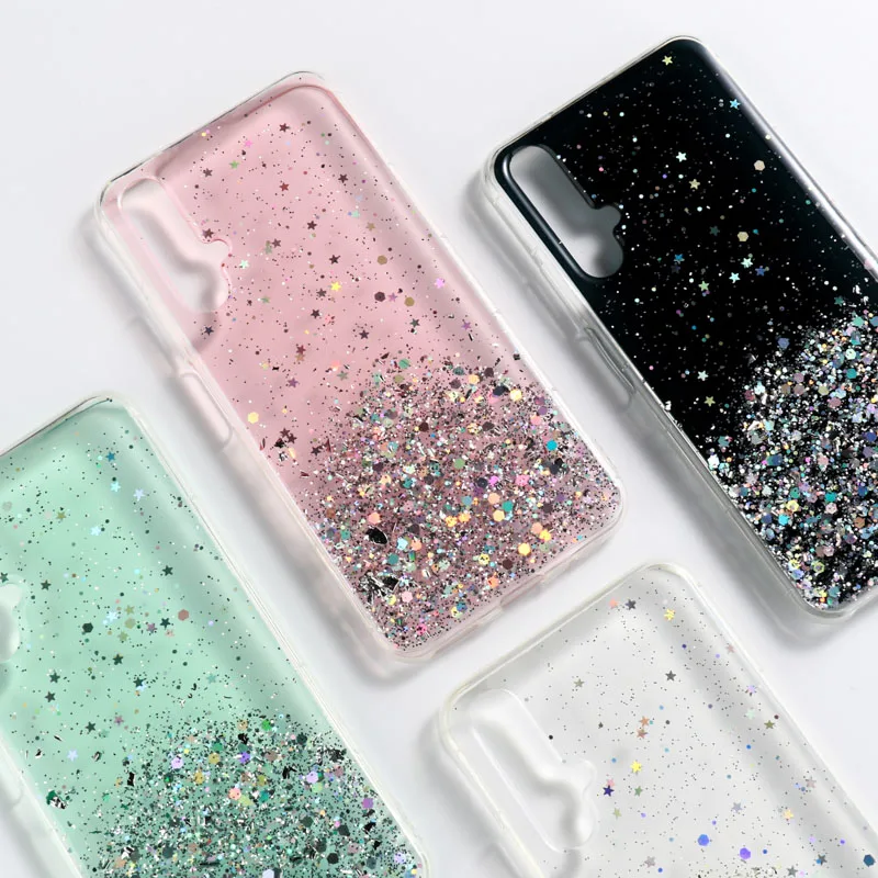 

Glitter Case For Huawei Nova 5T Cases Huawei P30 Lite Honor 50 Mate 20 10 P40 P20 Pro 8X 8C 8A 10 Lite 10i 3i 3 2i 4 5 7i Covers