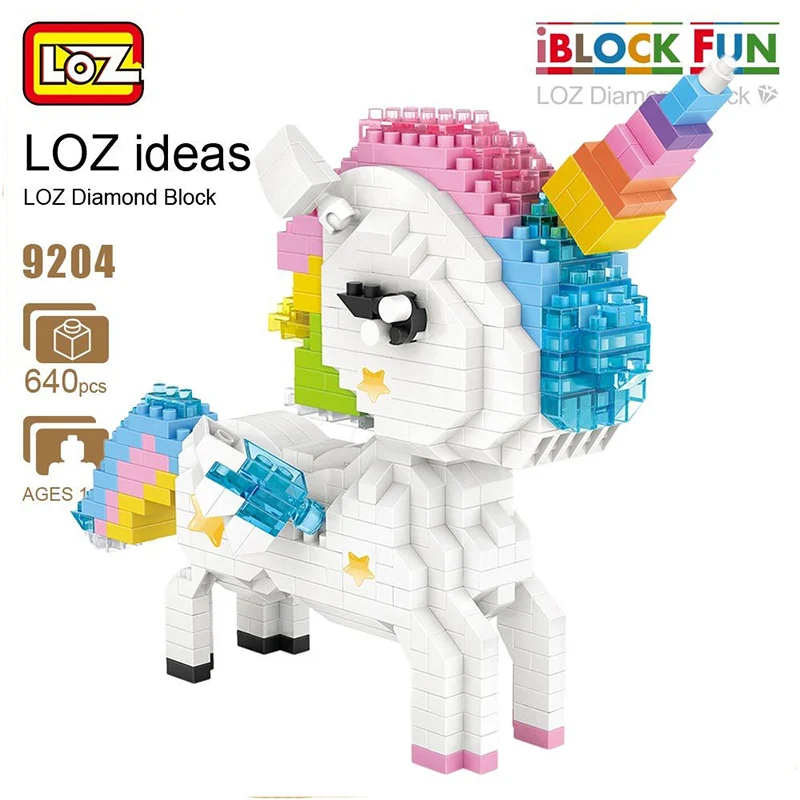 Loz Алмазный Мини конструктор сделай сам 3D Строительные блоки розовые фигурки