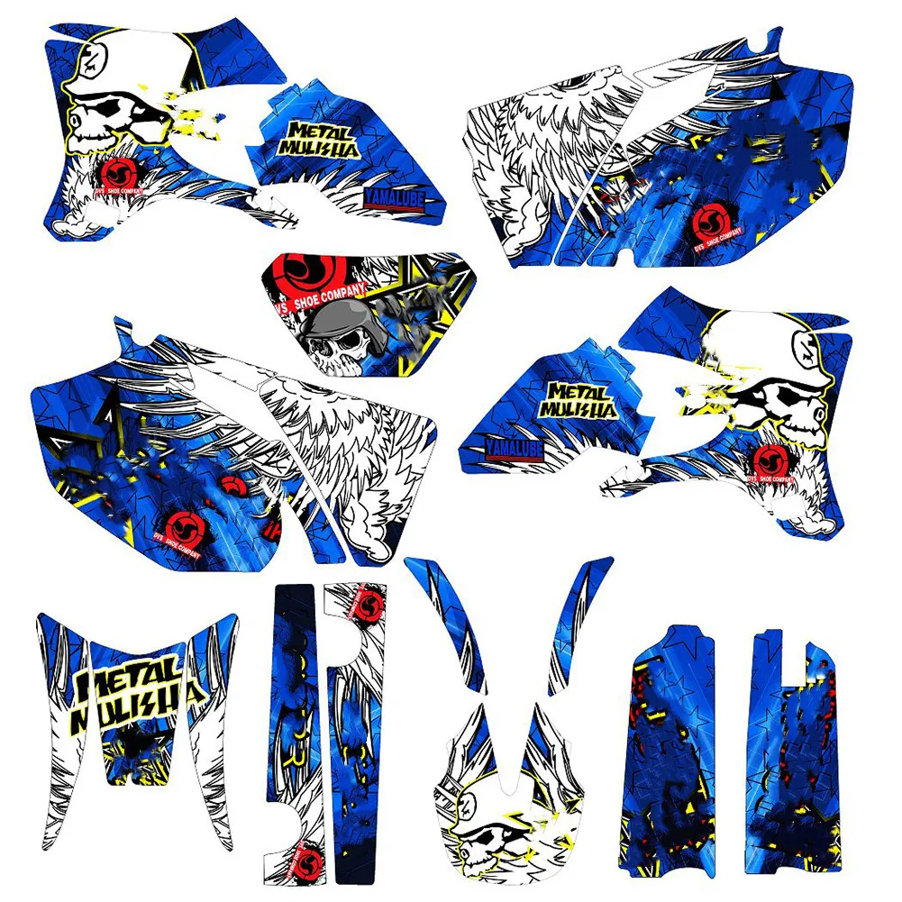 Наклейки для Yamaha WR250F WR450F 2005 2006 WRF250 WRF450 250WRF 450WRF Motocross Team 3M графические фоны наклейки