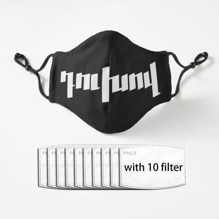 

Duxov white on black background Armenian revolution Adult Facial Mask Dust Reusable Polyester Face Mouth Mask