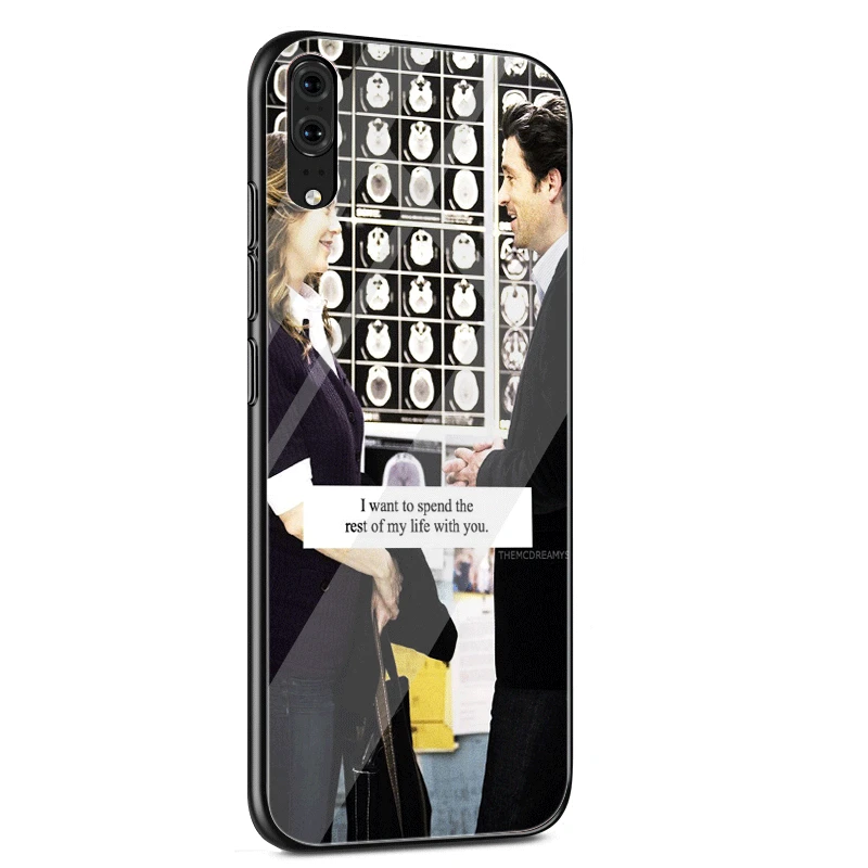Американский ТВ серый анатомический чехол стекло для huawei P30 P10 P20 Pro P Smart mate 10 20 Lite Y6