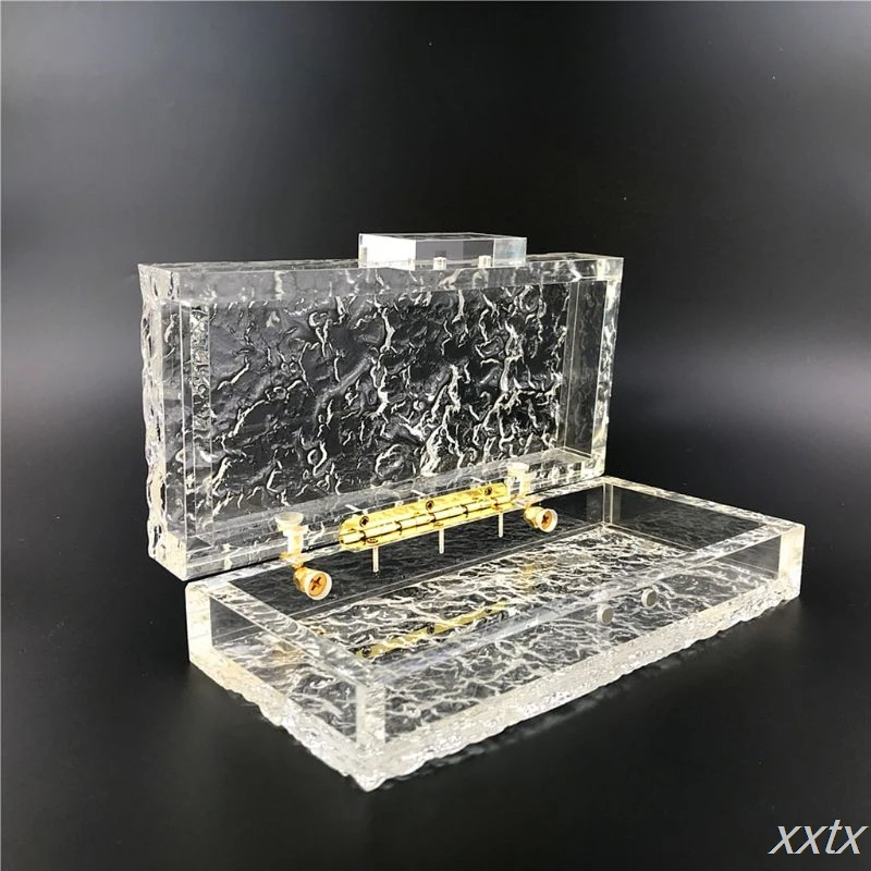 

Women Acrylic Evening Shoulder Bag Bridal Clutch Party Prom Wedding Crossbody Handbag Purse
