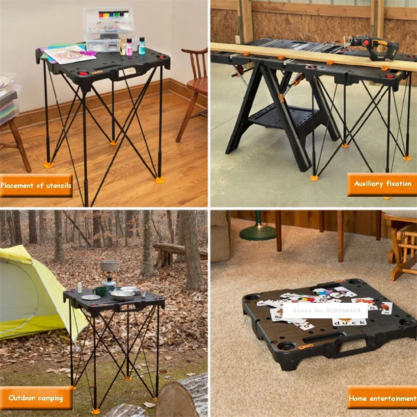 Портативный верстак WX066 многофункциональный складной стол для деревообработки