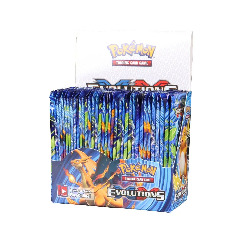 

324 шт./коркор. карты Pokemon Evolution Booster Box Коллекционные торговые карты детские игрушки на день рождения