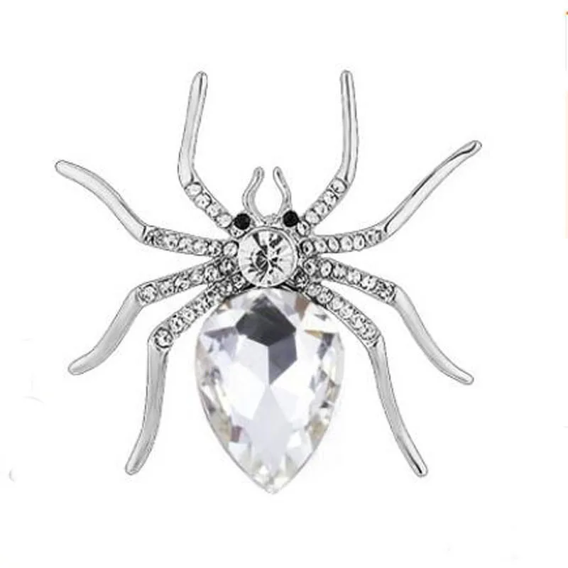 Хрустальная брошь в виде паука булавка для мужчин и женщин свадебные букеты