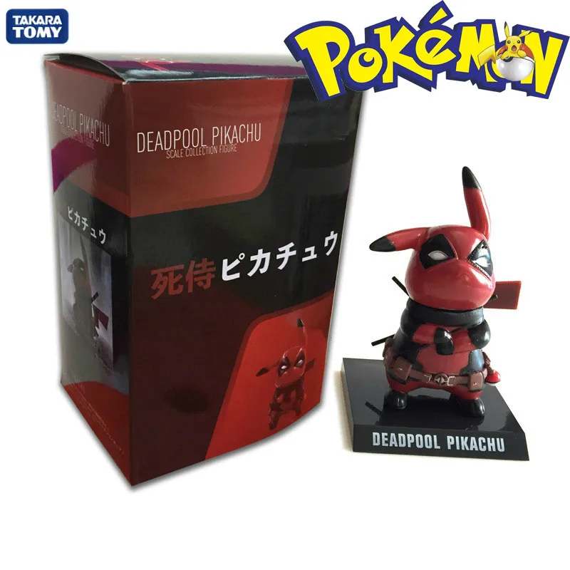 Фигурка Takara Tomy Pokemon 10 см из аниме фигурка Пикачу Cos Дэдпул ПВХ фигурки покемонов
